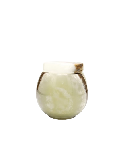 MARBLE ROUND JARS CANDLE